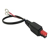 Battery Adapter cable for Anderson Powerpole, Pop Time Durable Injection Power Supply Cable To Insulated Battery Rings Quick Disconnect Plug (For Anderson Powerpole)