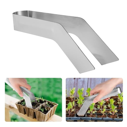 Tenazas para Trasplante de Plántulas de Acero Inoxidable 7.1 pulg miniatura 6
