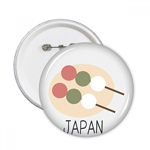 Badge Japon traditionnel et broche ronde multicolore pour customisation de vêtements