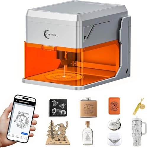 A1 PRO 10W Machine de Gravure Laser avec Caméra HD, Graveur Laser Classe 1 avec Carter de Protection, WiFi & App, Précision 0,01 mm, pour Bois, Cuir,...