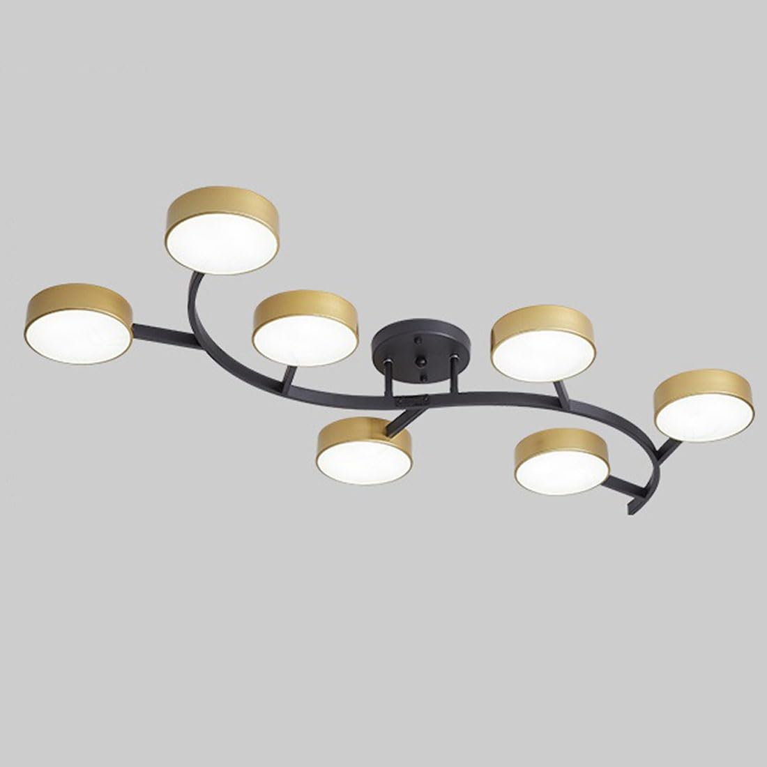 Lustre moderne salon Stylearon plafonnier LED 7 têtes pour chambre