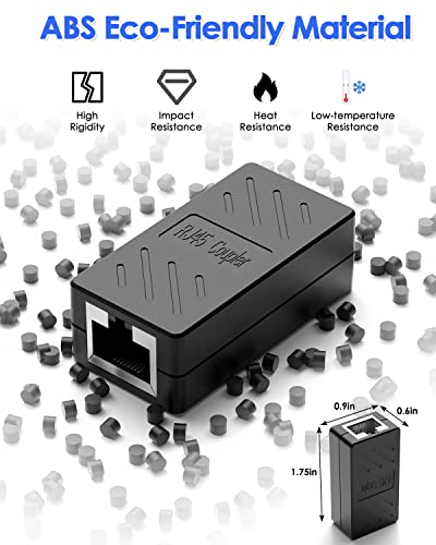 Osetub Rj45 Coupler Ethernet Extender Connector, In-Line Coupler Female To Female Ethernet Cable Adapter For Cat7 Cat6 Cat5 Cat5E Ethernet Cable (3 Pack) #TOP6