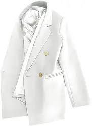 Blazers femininos EN8 jaquetas primavera verão escritório senhoras casacos elegantes casuais trespassados