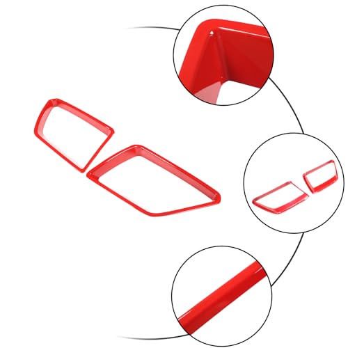 Image of Car Front Bumper Grille Cover Trim Compatible with Pontiac G8 08-09 /Holden Commodore 06-12 ABS Front Grille Accent Trim Cover Front Grille Bumper Grill Inserts protective Accessories (Sport Red)