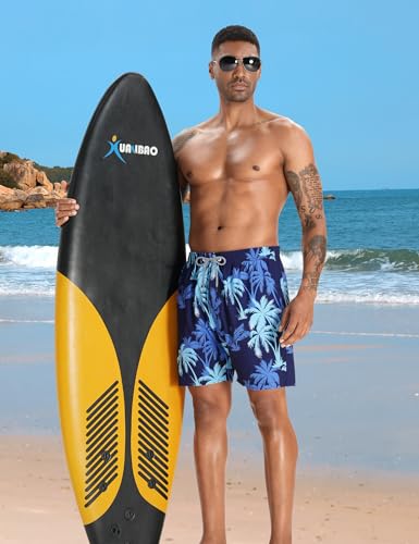 Image of APTRO Men's Swim Trunks with Compression Liner 5 Inch Bathing Suit Beach Swimsuits