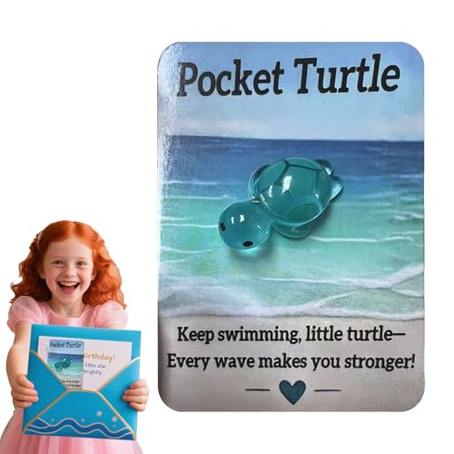 Biniveil Abrazos De Bolsillo para Niños - Animal Tortuga Abrazo Emocional | Juguetes Relajantes Conmovedores para Conservar para Adultos, Niños, Estudiantes, Bebés Cumpleaños Y Navidad