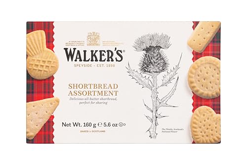 Walkers Shortbread Assortment Traditional AllButter Scottish Biscuits 160g