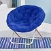 Mainstays Faux-Fur Saucer Chair (1, Blue)