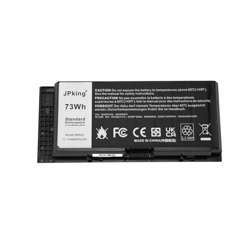 JPking FV993 Batterie pour für Dell Precision M6600 M6700 M6800 M4600 M4700 M4800 Series X57F1 R7PND 0TN1K5 PG6RC JHYP 312-1176 312-1177 312-1178 3DJH7 97KRM...