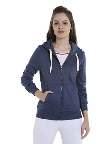 Image of PINACOLADA Women's Colorblock Sweatshirt with Ribbed Hem for Casual Wear | Low-High Neck | Long Sleeve | Button Closure | Cotton Sweatshirt Crafted with Comfort Fit for Everyday Wear