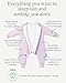 PurComfy Supersoft Baby Safe Sleep Sleepsuit, Zipper + Snap for Easy Diaper Changes Lilac