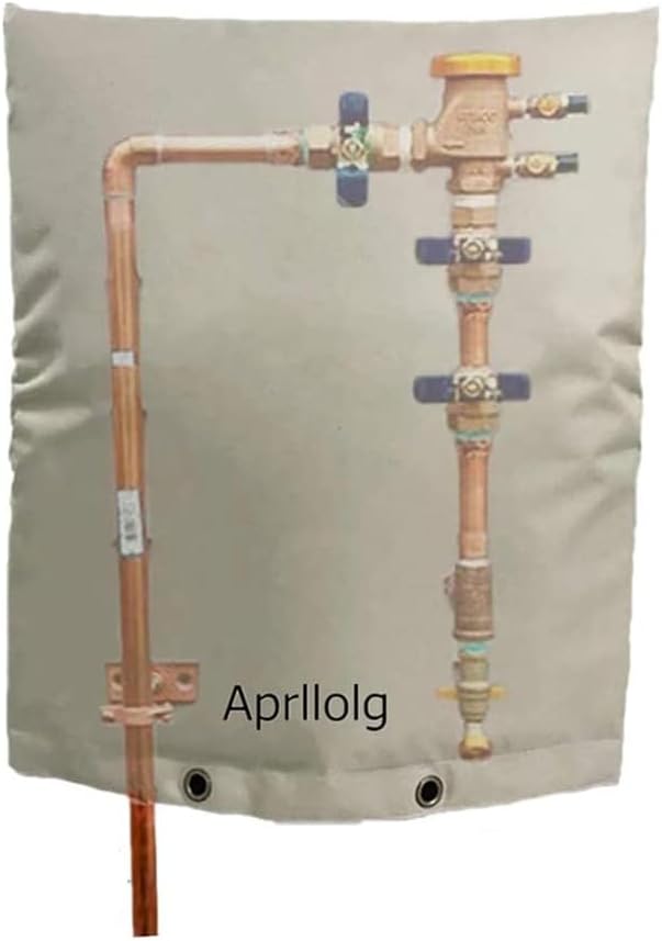 Aprllolg Backflow Insulated Cover, 16"W x 20"H Outdoor Pipe Covers Winter Freeze Protection