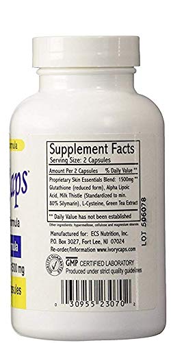 ivory glutathione capsules Ivory Caps Maximum Strength Vitamin C Brightening Plus 60 Caps - Top USA  Cosmetic Brands In Sri Lanka