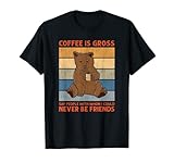Photo Gallery divertente orso bere caffè vintage caffeina amante maglietta Photo Gallery divertente orso bere caffè vintage caffeina amante maglietta