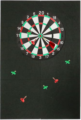 Thicken Dart Board Wall Protectors: 36x24x0.6 Large Dartboard Surround Backboard Behind Dart Board Wall Backing