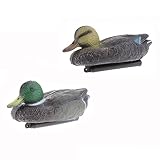 Fenteer 1 Paar Schwimmend Ente Jagd Garten Teich Vogelschreck Vogelscheuche für Garten Hof