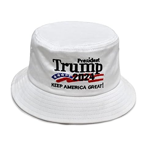 DISHIXIAO Trump Bucket Hat with USA Flag Cover