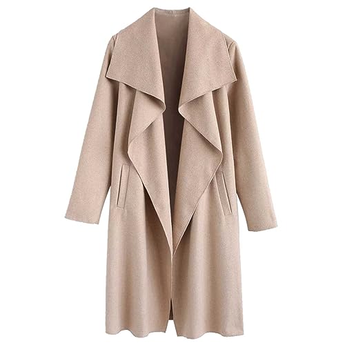 Manteau cachemire long femme contre le froid glacial de l'hiver