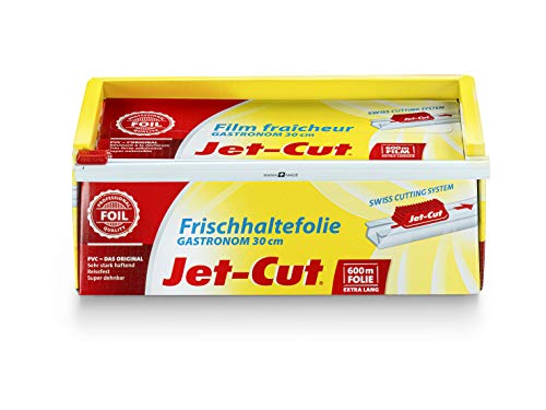Jet-Cut Film de plástico para cortar Jet-Cut, hostelería 30cm x 600m, PVC transparente 2255 g
