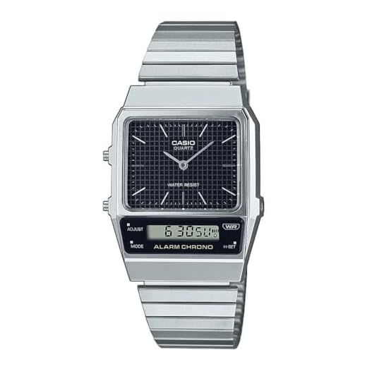 Casio Reloj Análogico-Digital para Hombres de Cuarzo con Correa en Acero Inoxidable AQ-800E-1AEF