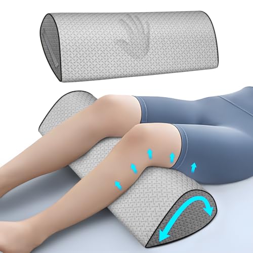Knee Pillow for Back Sleeping – Memory Foam Cushion for Sciatica ...