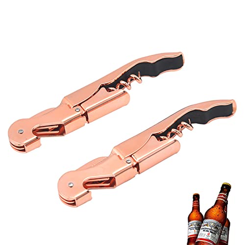 Apribottiglie 3 In 1 Cavatappi Sommelier 3-in-1 SINZONeu - Set 4 Pezzi Per Vino, Birra E Tappi Strumenti Vino Acciaio Inox