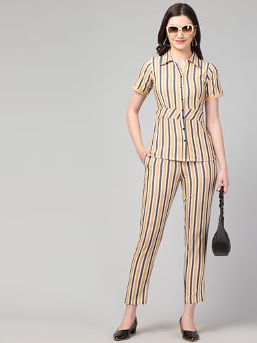 Image of ZUVINO Co Ord Set for Women Co Ord Set || Stylish Office Formal Wear || Cotton Co Ord Set for Summers.