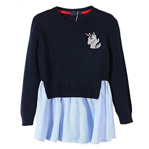 Toppa termoadesiva ricamata a forma di unicorno