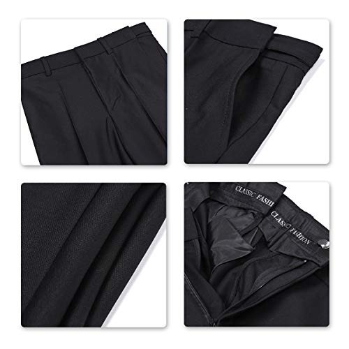 Image of Boys Jacquard Suits Slim Fit Tuxedo Suit Notch Lapel 2 Pieces Suit Set Jacket Pants for Party Formal Wear
