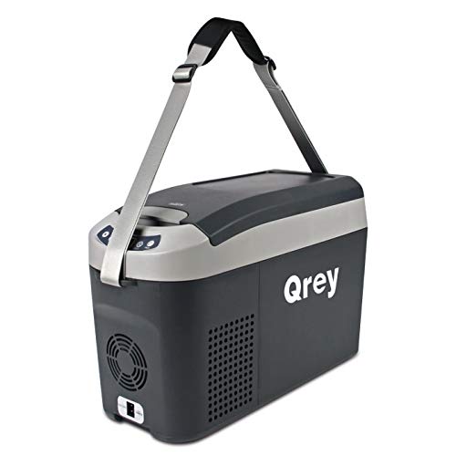 Qrey 車載 冷蔵冷凍庫 クーラーボックス ドライブやキャンプに ポータブル 保冷庫 (15L)