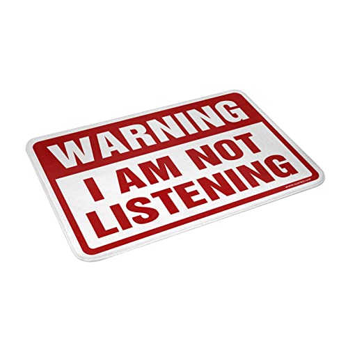Paillasson extérieur cadeau original Warning I'm Not Listening tapis de cuisine de lac