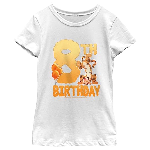 T-shirt Disney anniversaire fille 8 ans | Célébrez sa douceur en taille XS blanc