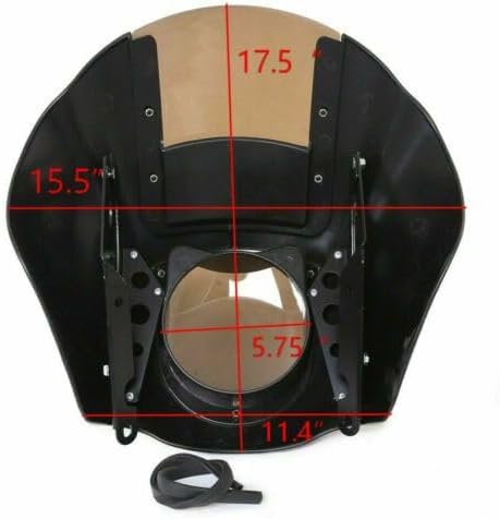 Quarter Headlight Fairing Windshield Fits for Harley Sportster XL 88-UP Dyna 95-05