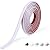 Peel and Stick Molding Trim, Flexible Panels Molding Trim for Backsplash Tile Edge, Half-Round Self Adhesive Molding Trim for Wall, Frame, Mirror and Home Decoration, 10 Ft×0.5" in White