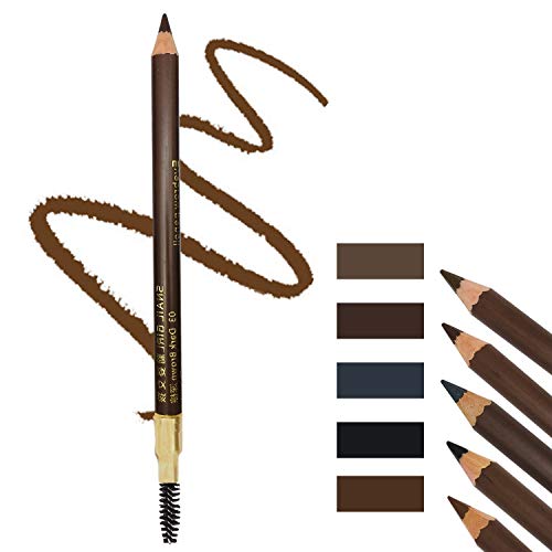 Eyebrow Pencil,Double-head Brow pencil with Soft Brush,Sweat&Smudge Proof Eye Brow Pencil,Long Lasting,Waterproof For Natural Brow Makeup(05#brown)