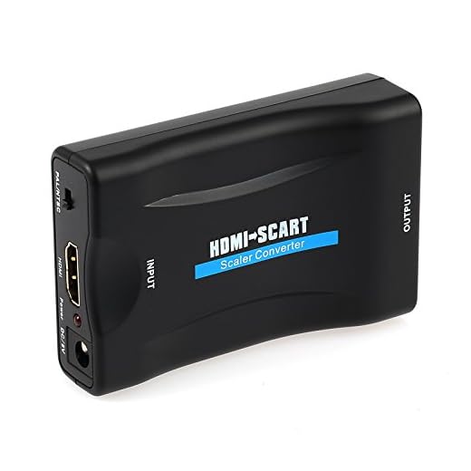 PROZOR HDMI till SCART omvandlare adapter 1080P HDMI till SCART-adapter HDMI-ingång SCART-utgångsadapter för SKY Blu-Ray-spelare HDTV Xbox DVD