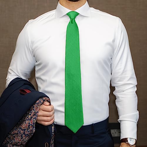 Image of boxed-gifts Umo Lorenzo Mens Zipper Ties Solid Color Pre Tied Polyester Neckties for Men and Women
