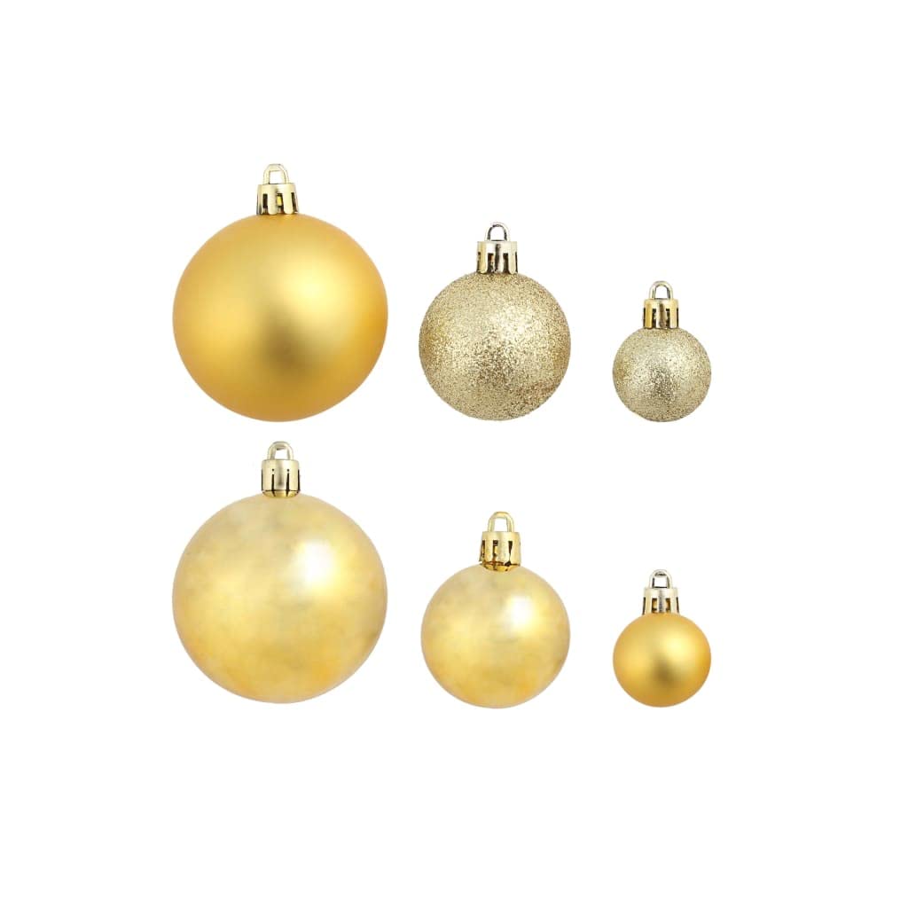 Artículo para el hogar y el jardín, bolas de Navidad, 100 unidades, plateado/dorado