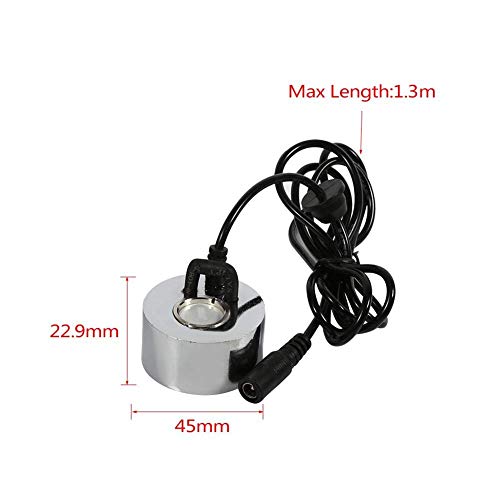 Diyeeni Ultraschall Nebler, Wasser Vernebler mit Netzteiladapter Nebelwerfer Fogger Hersteller Mini Nebelmachine für Kleinen Aquarium, Brunnens, Teich, Wasserspiel