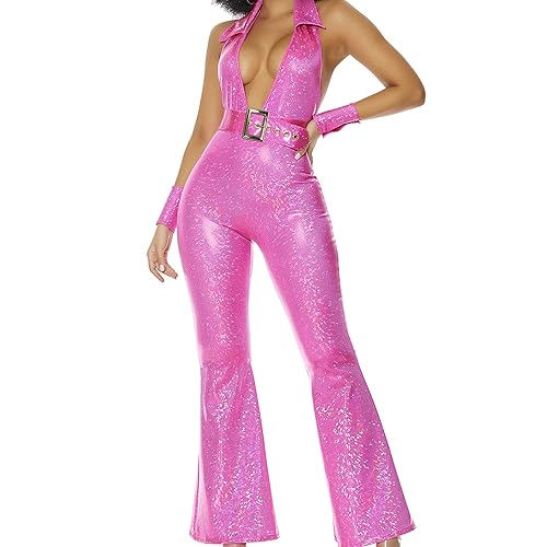 Forplay 551510 Foxy Lady costume disco au design ajusté et finitions brillantes