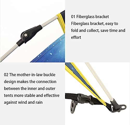 Carpa automática para camping 3 personas ultraligera miniatura 5