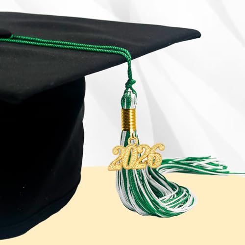 Image of GraduationMall Single&Multiple Color Graduation Tassel with 2026 Year Charm 9 inch