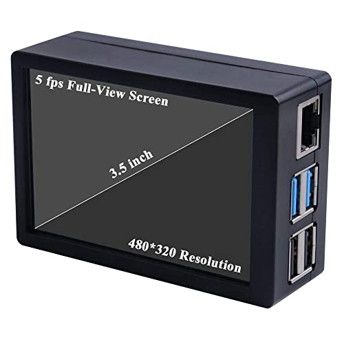 Image of GeeekPi 3.5 inch Touch Screen with Case for Raspberry Pi 4, with Fan and Heatsinks, 320x480 Resolution TFT LCD Display for Raspberry Pi 4 Model B (Pi Board NOT Included)