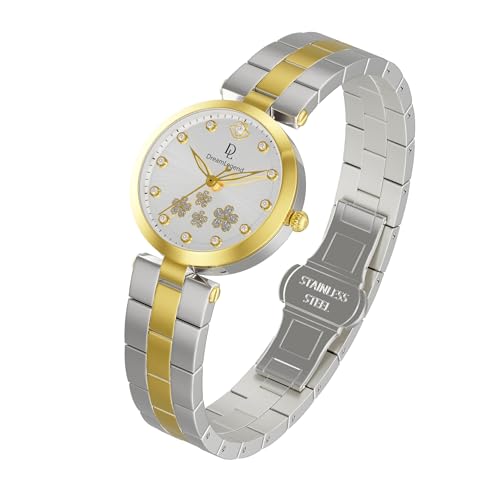 Perfume Watches for Womens with Small Aromatherapy Essential Oils Diffuser Ladies Watch Unique Stainless Steel Waterproof Analog Quartz Wristwatch3