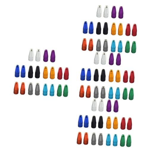 Kisangel 4sets Cap Aluminum Bike Tire Caps Valve Aluminum Alloy Bike Tire Valve Machined 20pcs*4