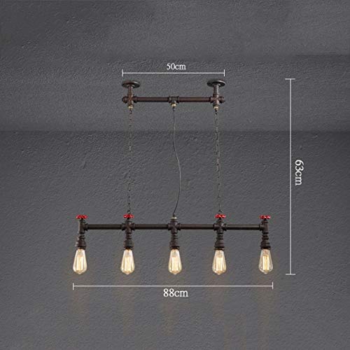 OZZKI Pendant Lamp American Retro Edison E27 Hanging Lamp, 5-Heads Industrial Vintage Steampunk Wrought Iron Pendant Lights, Water Pipe Kitchen Restaurant Chandelier Flush Mount Fixture steampunk buy now online OZZKI Pendant Lamp American Retro Edison E27 Hanging Lamp, 5-Heads Industrial Vintage Steampunk Wrought Iron Pendant Lights, Water Pipe Kitchen Restaurant Chandelier Flush Mount Fixture steampunk buy now online