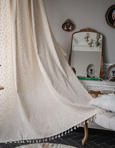 Tenda Salotto Moderno, 150x260cm Elegante motivo floreale con nappa Tende