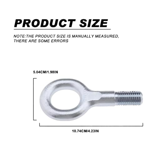 ESMUSSSEIN Stoßstange Haken Schwer Anhängerring für Relay Boxer D-ucato Auto zubehör,Auto Abschlepphaken Kompatibel mit F-I-A-T D-uca-to Wohnmobil 1348135080 674417