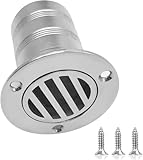 YANYUCB Boat Deck Floor Drain Fittings,Marine Grade 316 Stainless Steel Deck Drain Fittings,Thru Hull Deck Drain Scupper Pipe with Screws,for Boat,Yachts Drainage Systems (Straight - 2 Inch)