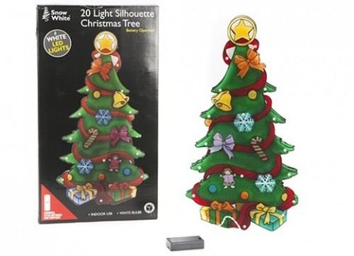 Árbol de Navidad Led con forma de vasija con luces Led de diseño con texto en inglés